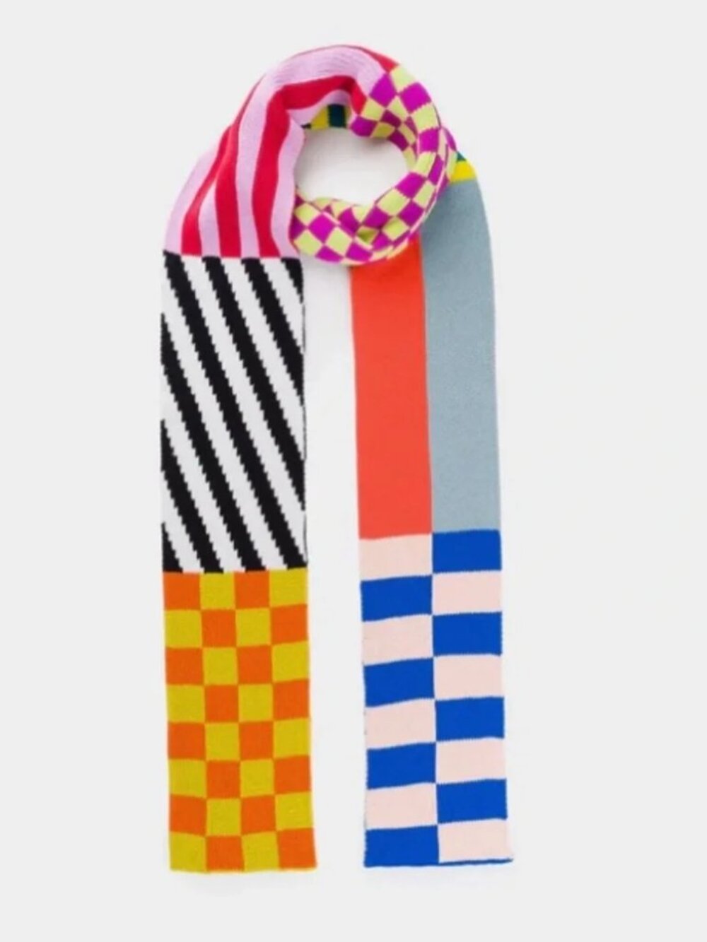 Verloop MOMA Pattern Patch Skinny Scarf - Picture 4 of 5